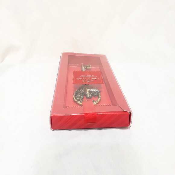 A Magic Key for Santa Metal Ornament 2006 Hallmark 5.5" Sleigh Reindeer - Picture 4 of 5